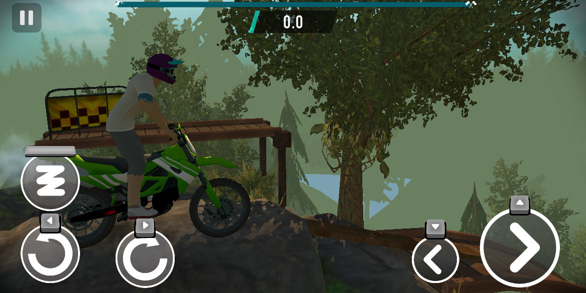 A Stunt Bike Extreme rider mid-air, performing a flip
